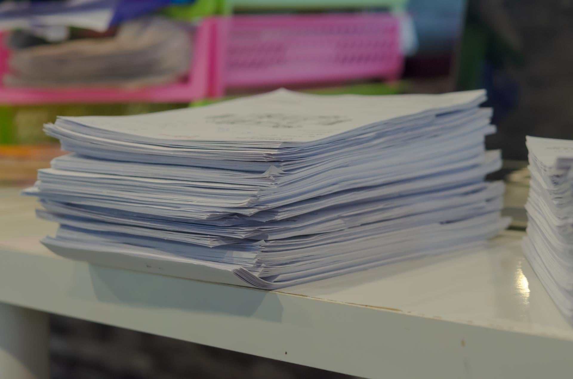 Stack of documents