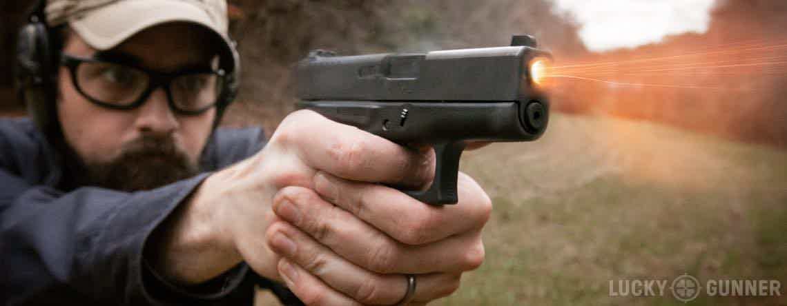 Man Shooting Glock 43