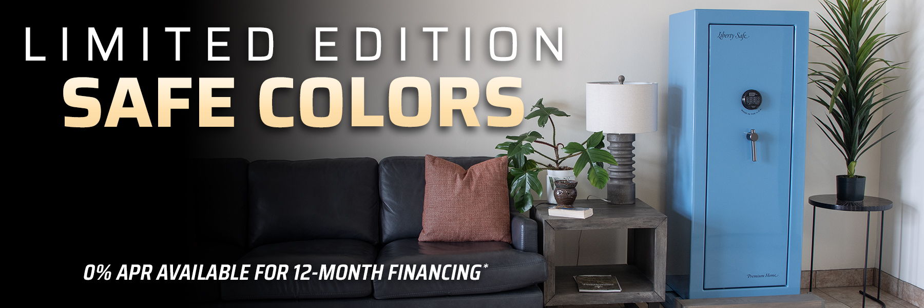 Limited edition safe colors displayed in a modern living space.