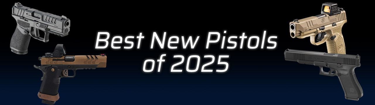 Image of new pistols with text 