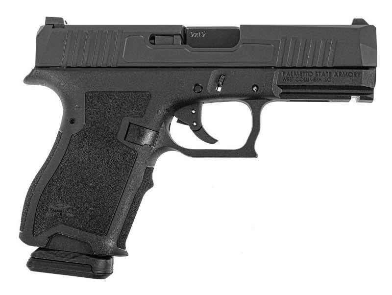 PSA PS9 Dagger semi-automatic handgun with textured grip and extended magazine.