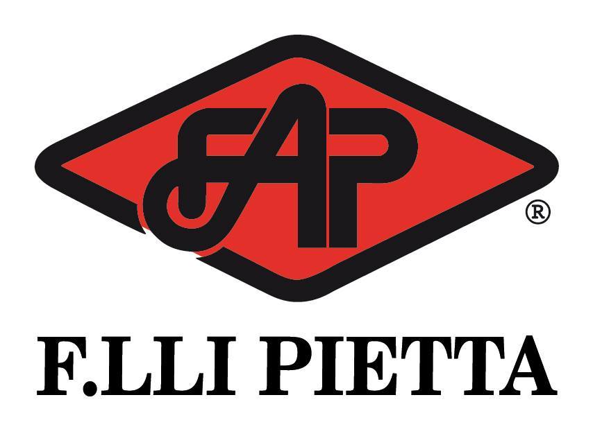 Logo of F.lli Pietta with stylized letters in a diamond shape.