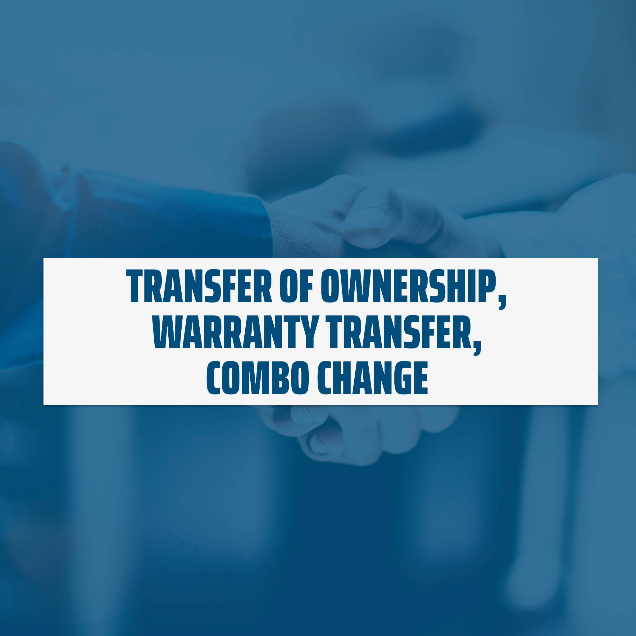 Transfer of Gun Safe Ownership, Warranty and Combo Change