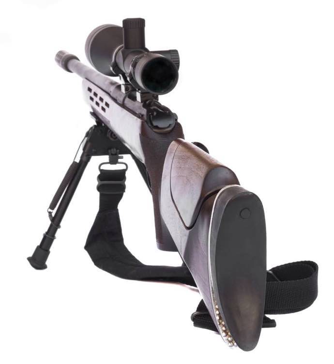 Looking Down Scope on a Rifle