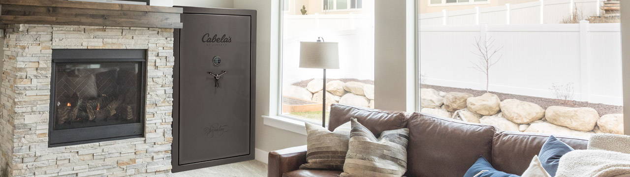 Cabellas Signature Gun Safe in living room