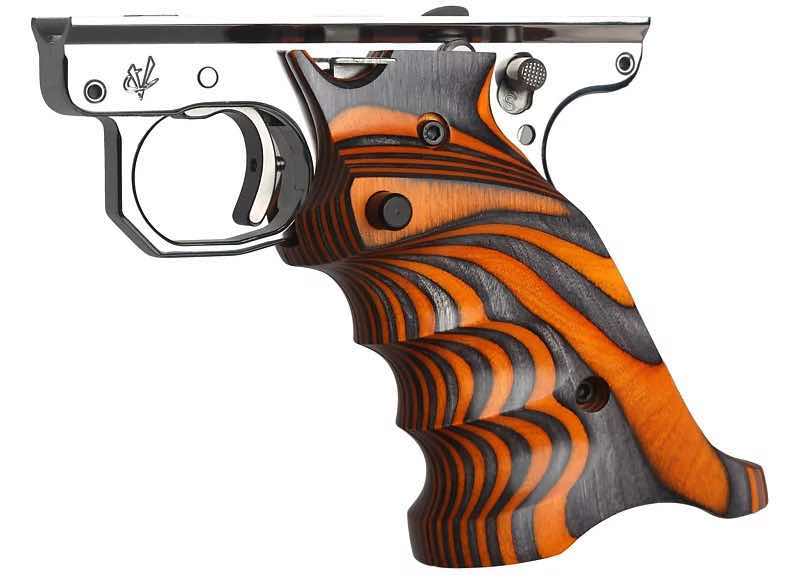Laminated handgun grip