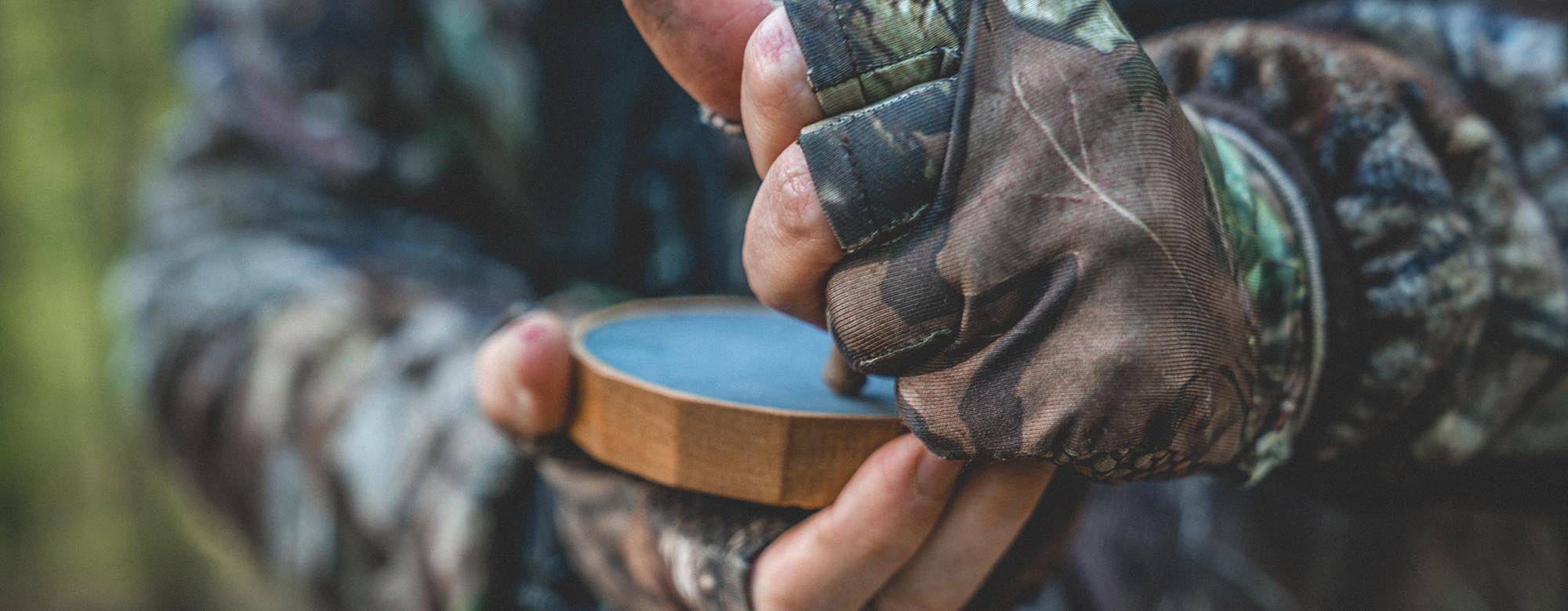 Man Using Turkey Call