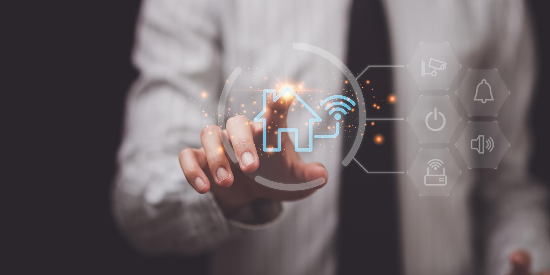 smart home technology concept ,Wireless automation control with applications ,Innovative smart home control by phone ,remote control of appliances ,Connecting your home or office with software