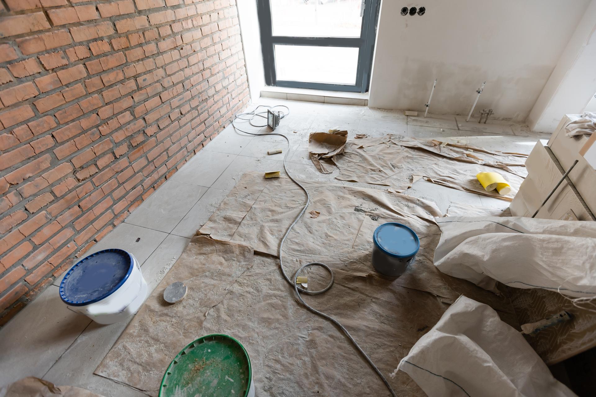 House renovation background. repair accessories