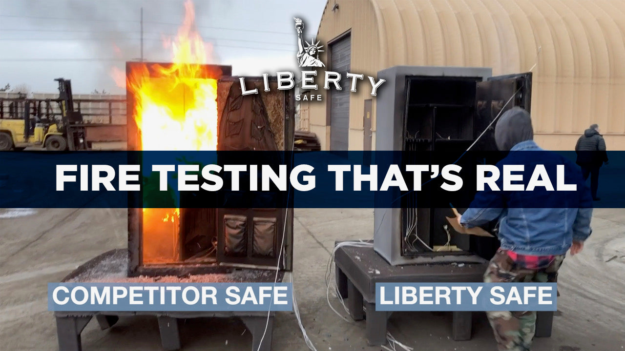 Fire Testing Gun Safes by Liberty Safe