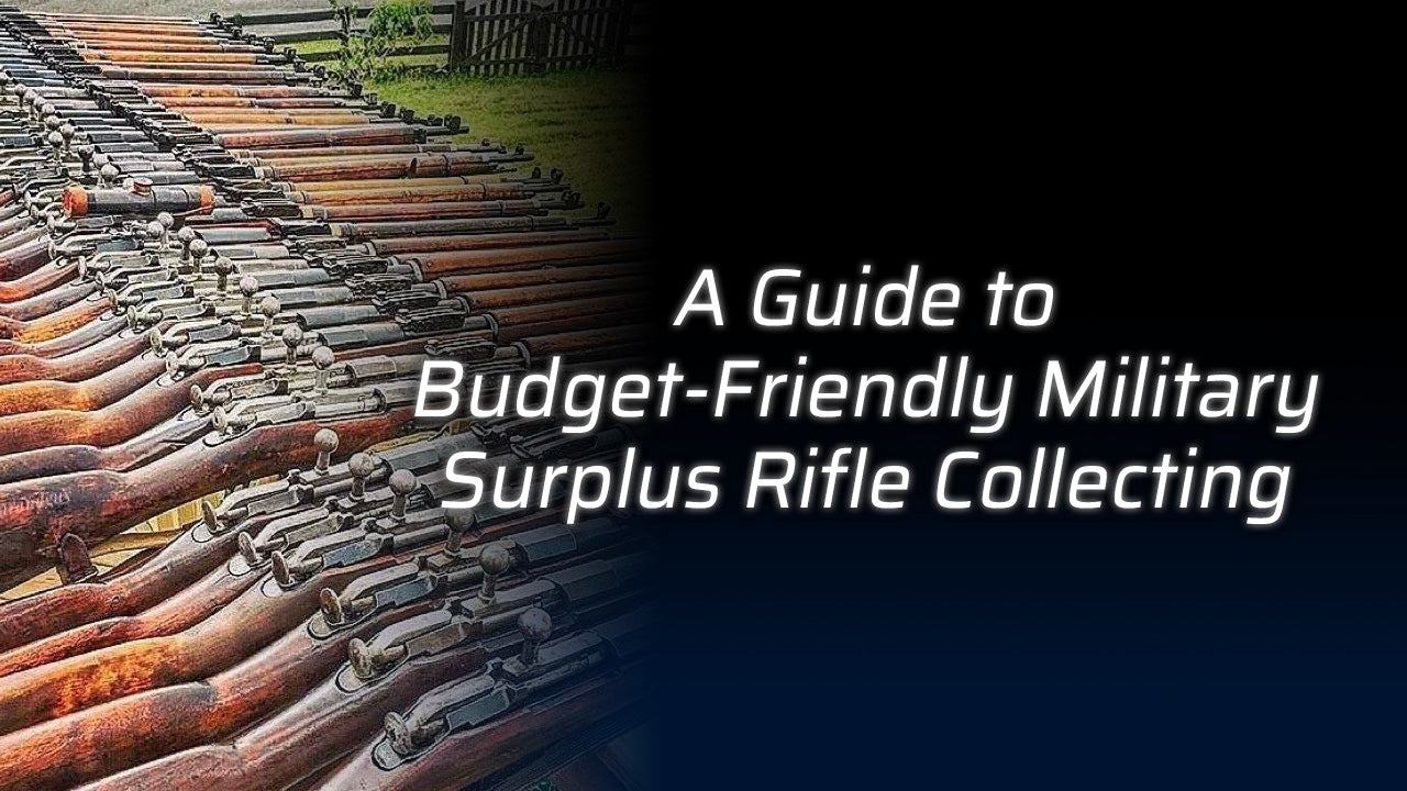 Text promoting budget-friendly military surplus rifle collecting.