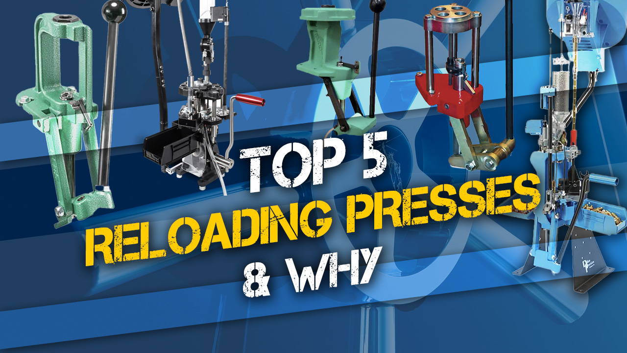 Man Using Reload Press Top 5 Ammunition Reloading Presses & Why | Top Ammo Presses – Liberty Safe