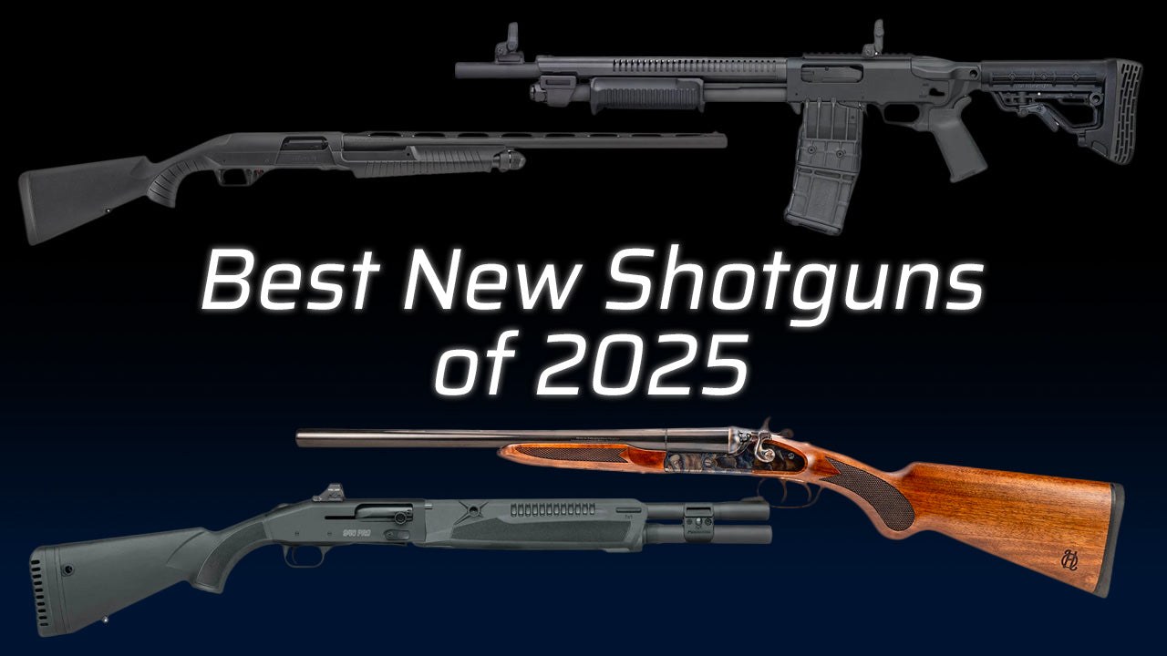 Best new shotguns of 2025 with various shotgun designs displayed.