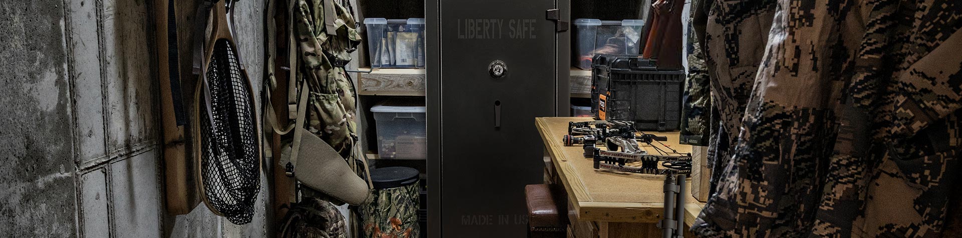 Tactical 24 Gun Safe in Hunting Room