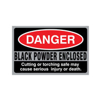 Black Powder Enclosed Sticker Accessory Liberty Accessory