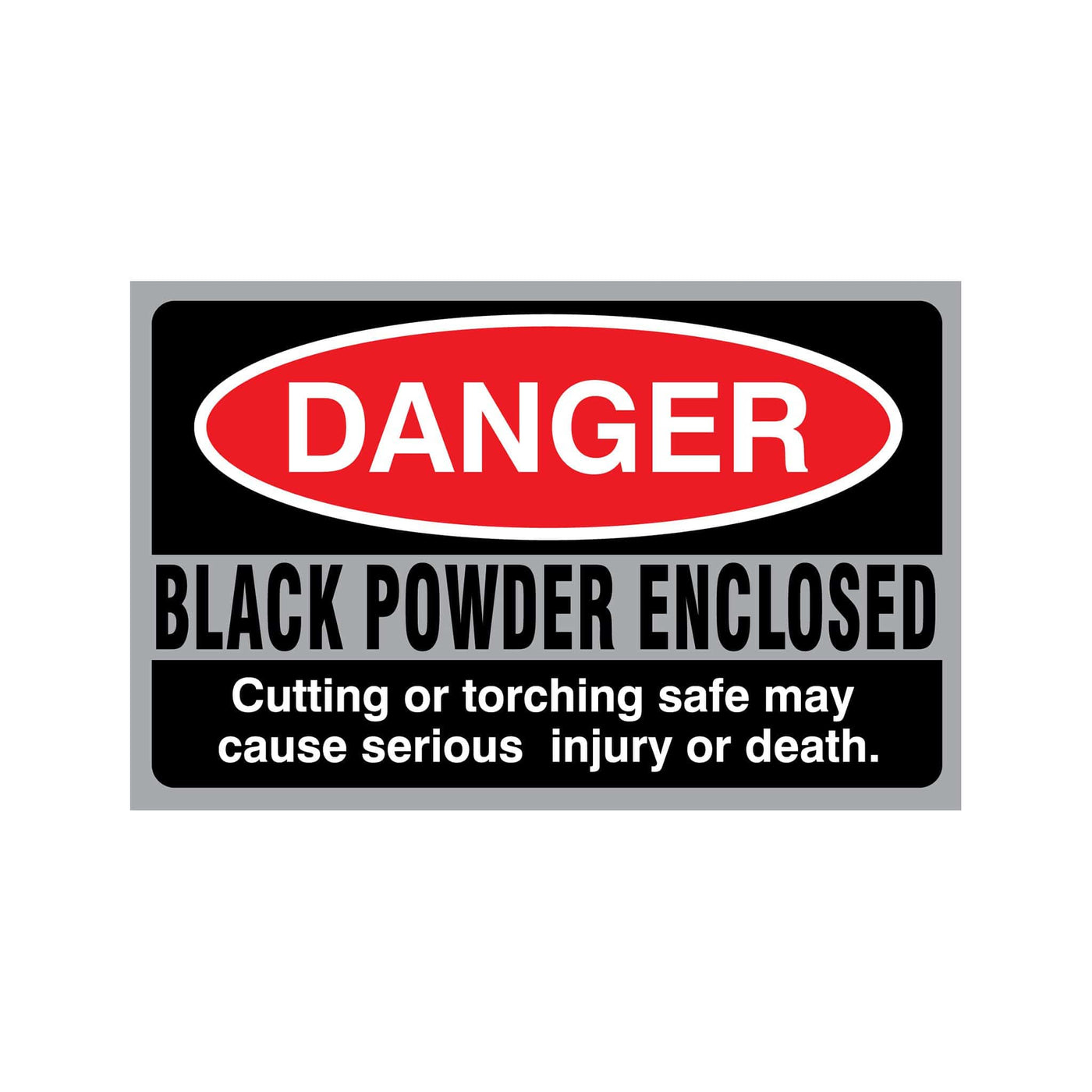 Black Powder Enclosed Sticker Accessory Liberty Accessory