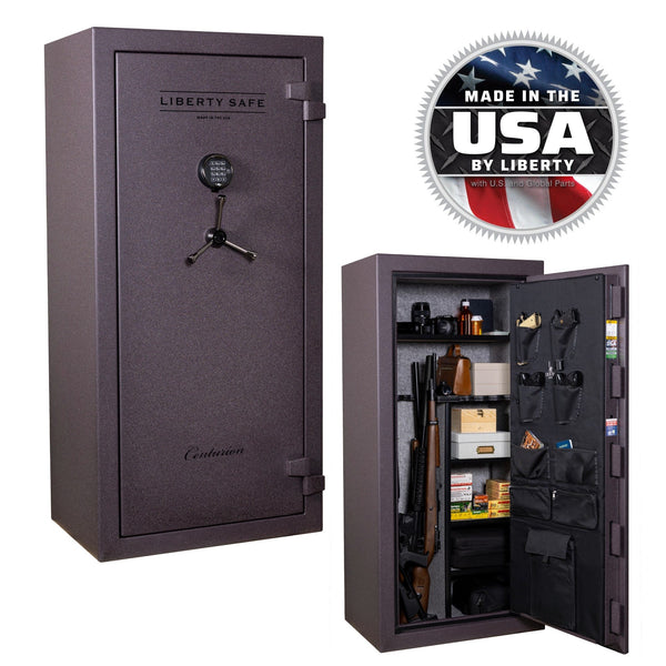 Centurion 24 OPTIONS_HIDDEN_PRODUCT Liberty Safe Three Spoke / Forged Red Textured / SecuRam TopLit