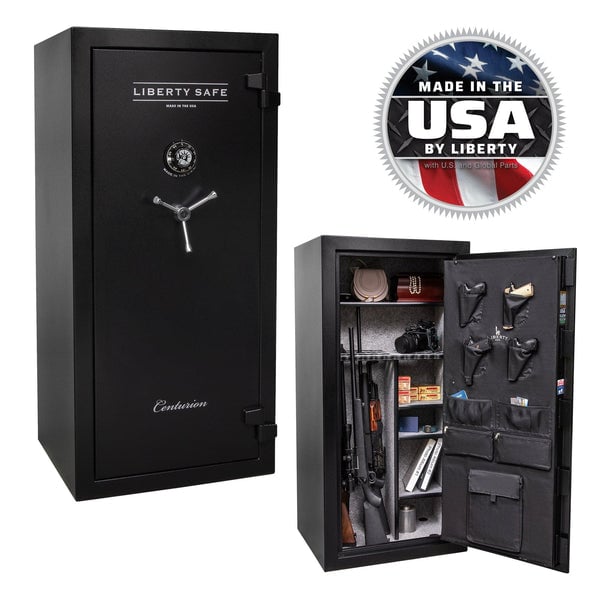 Centurion 32 OPTIONS_HIDDEN_PRODUCT Liberty Safe Textured Black / Gray Fabric / Chrome Hardware / Mechanical Lock