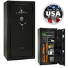 Colonial 23 OPTIONS_HIDDEN_PRODUCT Liberty Safe Black Gloss / Gray Fabric / Chrome Hardware / SecuRam BackLit
