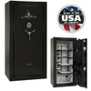 Colonial 23 OPTIONS_HIDDEN_PRODUCT Liberty Safe Proflex / Black Gloss / Gray Fabric / Chrome Hardware / Mechanical Lock