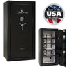 Colonial 23 OPTIONS_HIDDEN_PRODUCT Liberty Safe Proflex / Black Gloss / Gray Fabric / Chrome Hardware / SecuRam BackLit