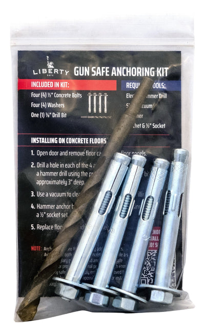 Concrete Floor Safe Anchoring Kit Accessory Liberty Accessory