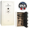 Franklin 40 OPTIONS_HIDDEN_PRODUCT Liberty Safe White Gloss / Camel Faux Leather / Black Chrome Hardware / SecuRam Direct Drive