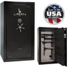 Franklin 40 OPTIONS_HIDDEN_PRODUCT Liberty Safe Black Gloss / Gray Faux Leather / Chrome Hardware / SecuRam Direct Drive