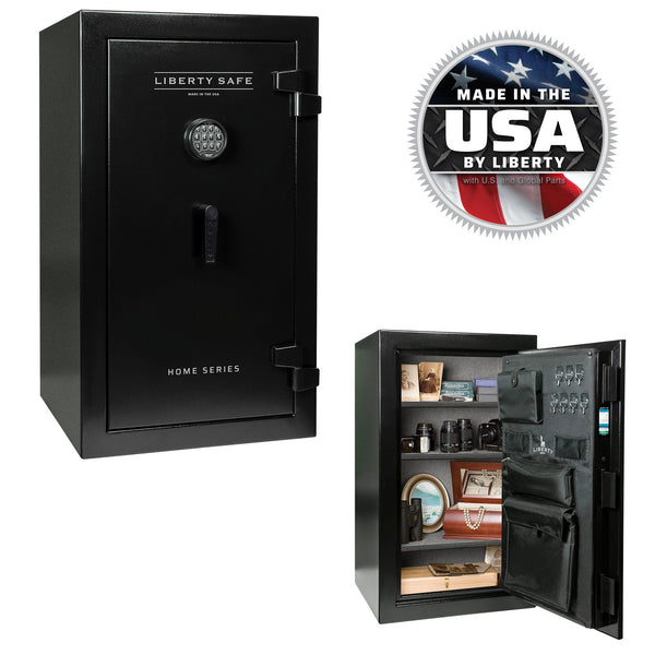 Home Safe 12 OPTIONS_HIDDEN_PRODUCT Liberty Safe Textured Black / Gray Fabric / Black Chrome Hardware / SecuRam TopLit