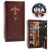 Lincoln 25 Burgundy Marble / Beige Velour / Black Chrome Hardware / Mechanical Lock