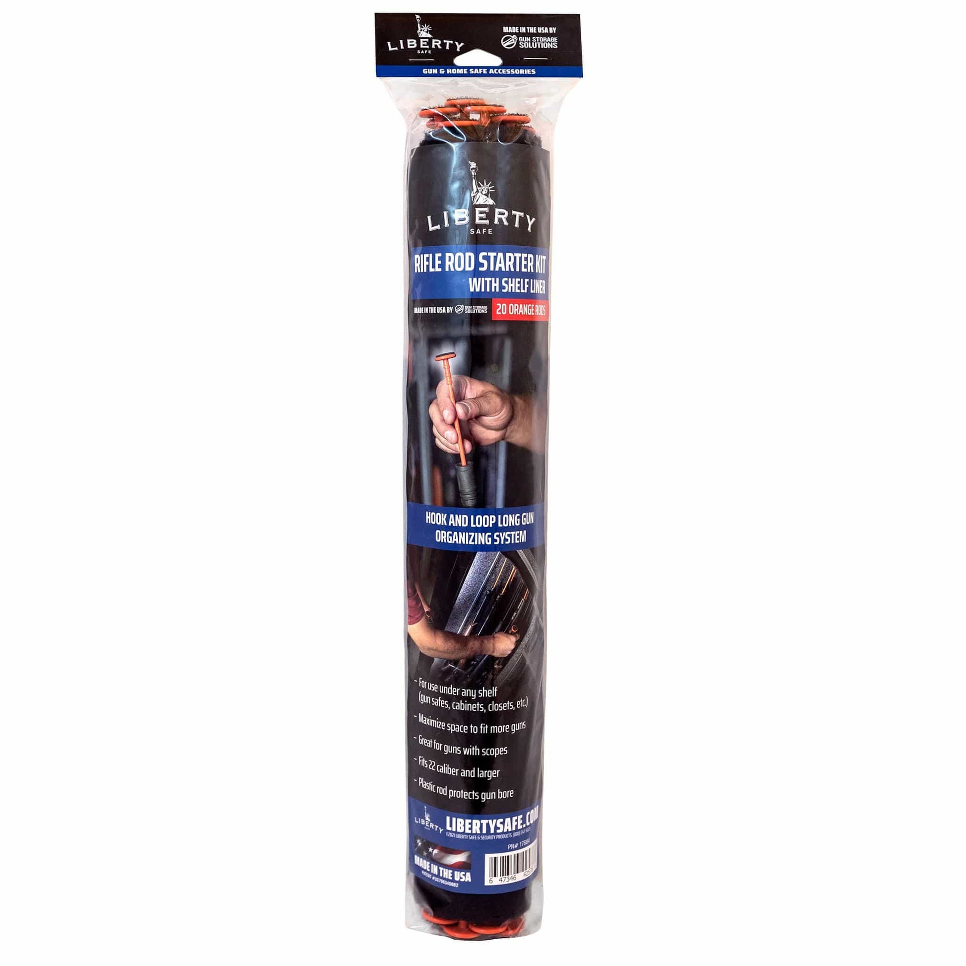 Orange Rifle Rods Accessory Liberty Accessory .22+ Cal Starter Kit with Shelf Liner - 20 Pack (P/N 17684)