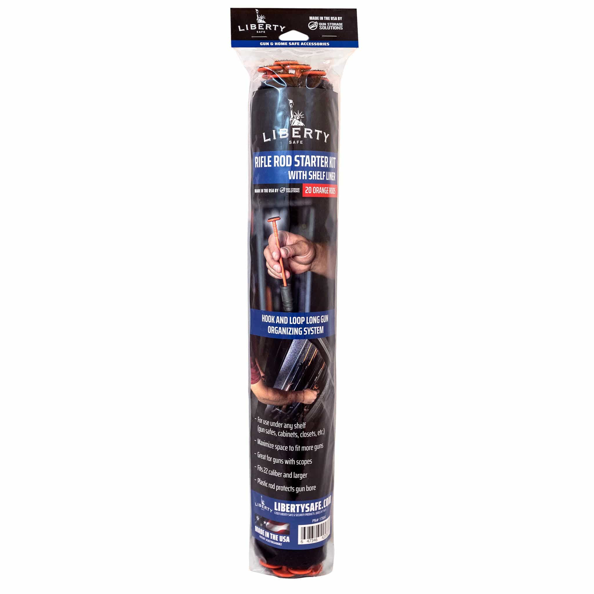 Orange Rifle Rods Accessory Liberty Accessory .22+ Cal Starter Kit with Shelf Liner - 20 Pack (P/N 17684)