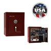 Premium Home Safe 08 OPTIONS_HIDDEN_PRODUCT Liberty Safe Burgundy Gloss / Beige Velour / Brass Hardware / SecuRam BackLit