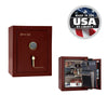 Premium Home Safe 08 OPTIONS_HIDDEN_PRODUCT Liberty Safe Burgundy Marble / Beige Velour / Brass Hardware / SecuRam BackLit