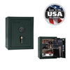 Premium Home Safe 08 OPTIONS_HIDDEN_PRODUCT Liberty Safe Green Marble / Beige Velour / Black Chrome Hardware / SecuRam BackLit