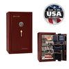Premium Home Safe 12 OPTIONS_HIDDEN_PRODUCT Liberty Safe Burgundy Gloss / Beige Velour / Brass Hardware / SecuRam BackLit