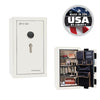 Premium Home Safe 12 OPTIONS_HIDDEN_PRODUCT Liberty Safe White Marble / Beige Velour / Black Chrome Hardware / SecuRam BackLit