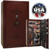 Presidential 25 OPTIONS_HIDDEN_PRODUCT Heavy Liberty Safe Burgundy Marble / Beige Velour / Black Chrome Hardware / SecuRam Prologic / Woodgrain Vinyl