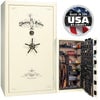 Presidential 50 OPTIONS_HIDDEN_PRODUCT Heavy Liberty Safe White Marble / Beige Velour / Black Chrome Hardware / Mechanical Lock / Woodgrain Vinyl