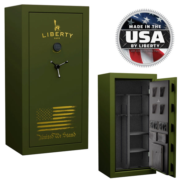 USA 30 promo OPTIONS_HIDDEN_PRODUCT Liberty Safe OD Green / Gold Lettering / SecuRam TopLit