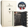USA 50 OPTIONS_HIDDEN_PRODUCT Liberty Safe White Gloss / Gray Fabric / Black Chrome Hardware / SecuRam TopLit