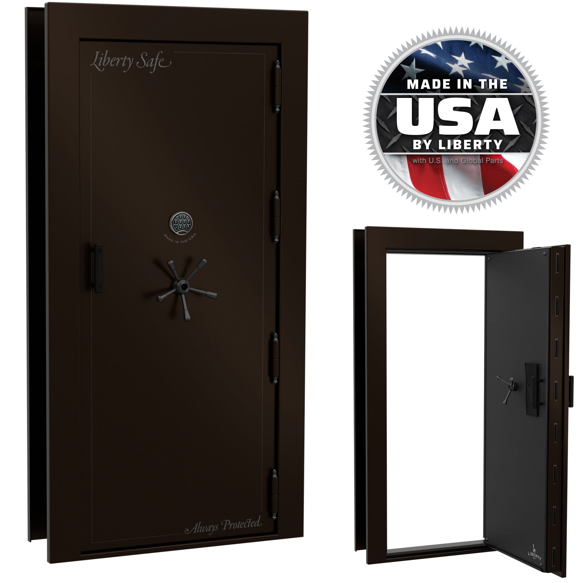 Vault Door Beast OPTIONS_HIDDEN_PRODUCT Liberty Safe Bronze Gloss / Black Chrome Hardware / Dormakaba  702D / Right