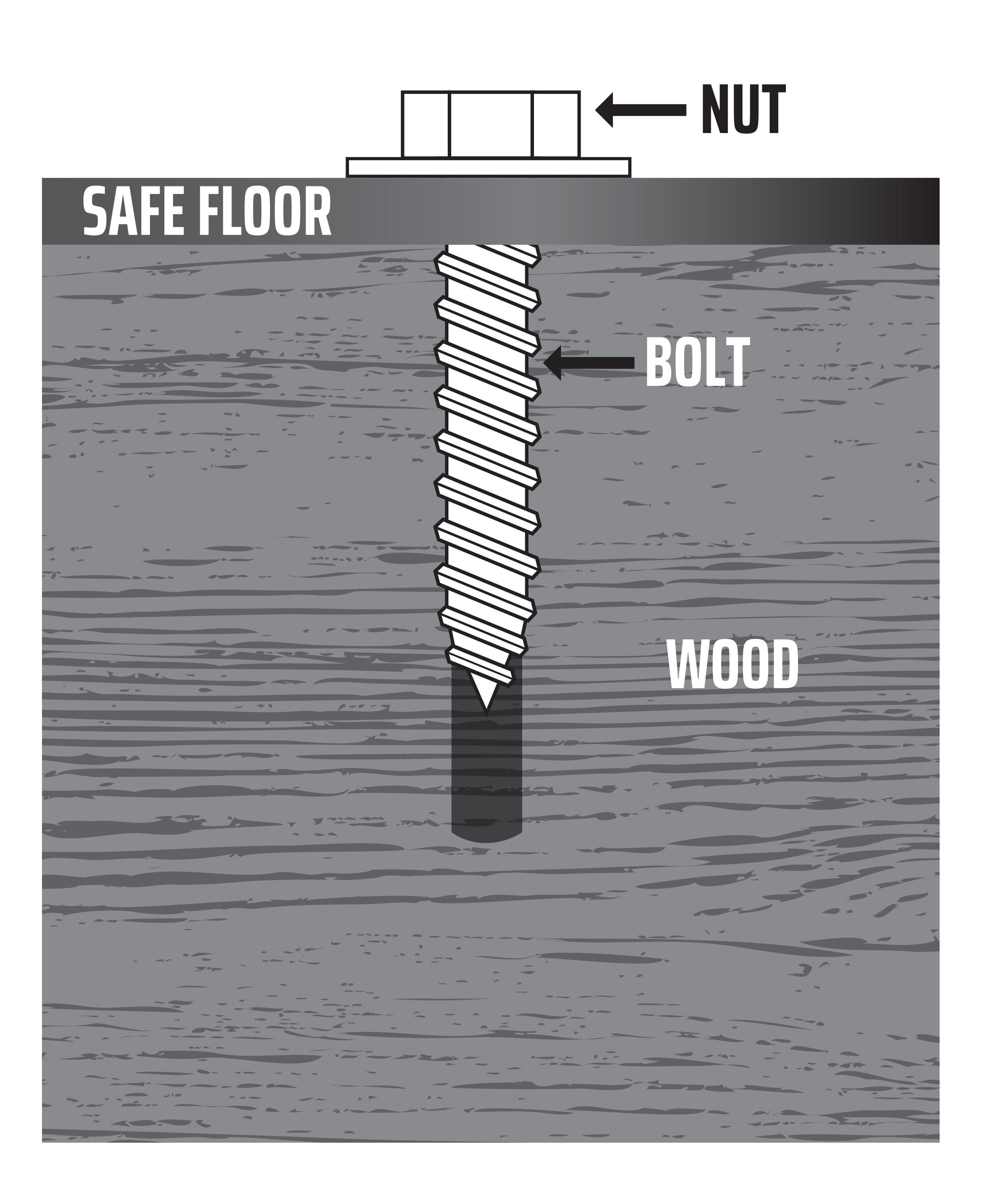 Wood Floor Safe Anchoring Kit Accessory Liberty Accessory