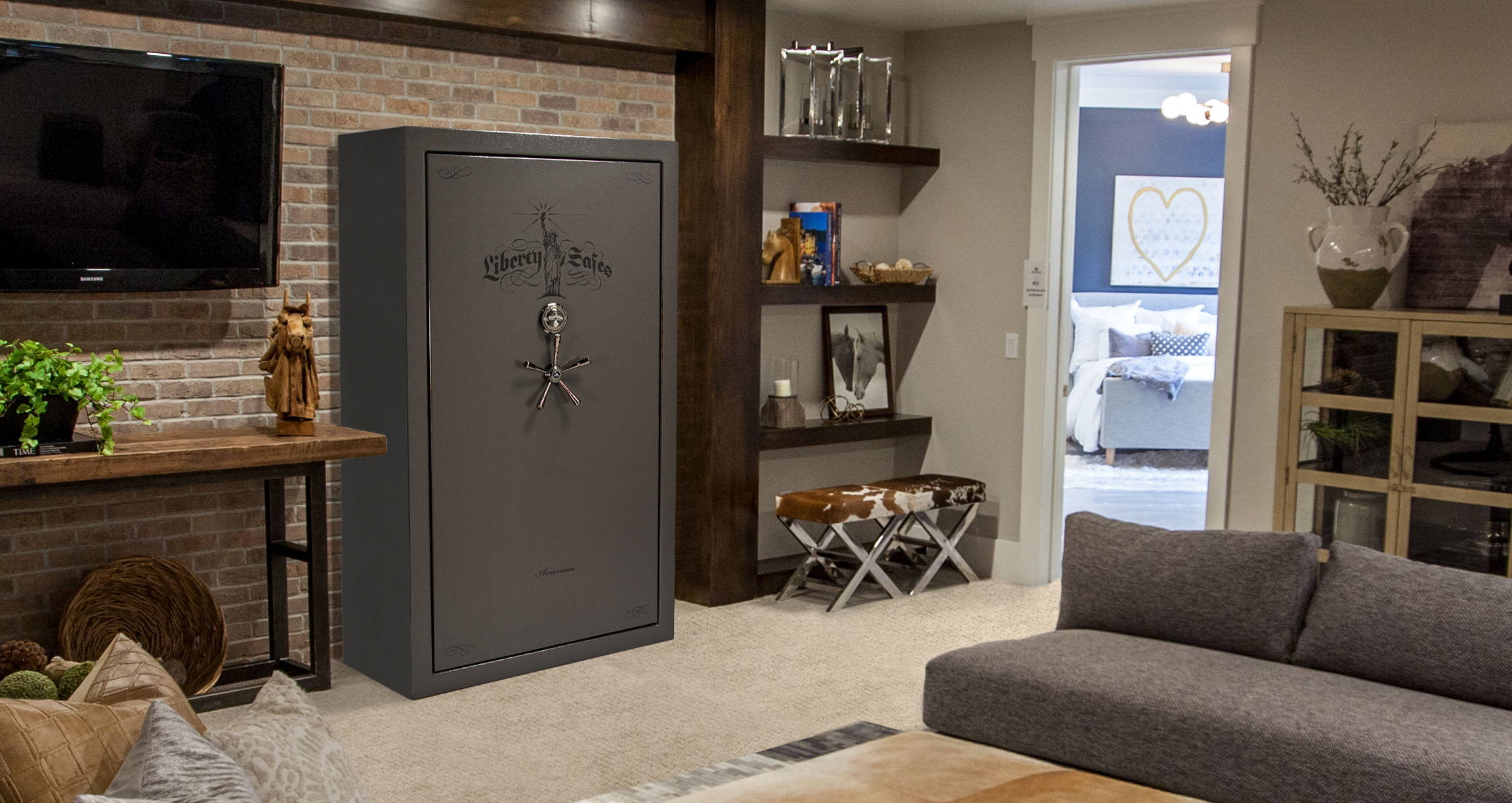 American Series Gun Safe in Living Room