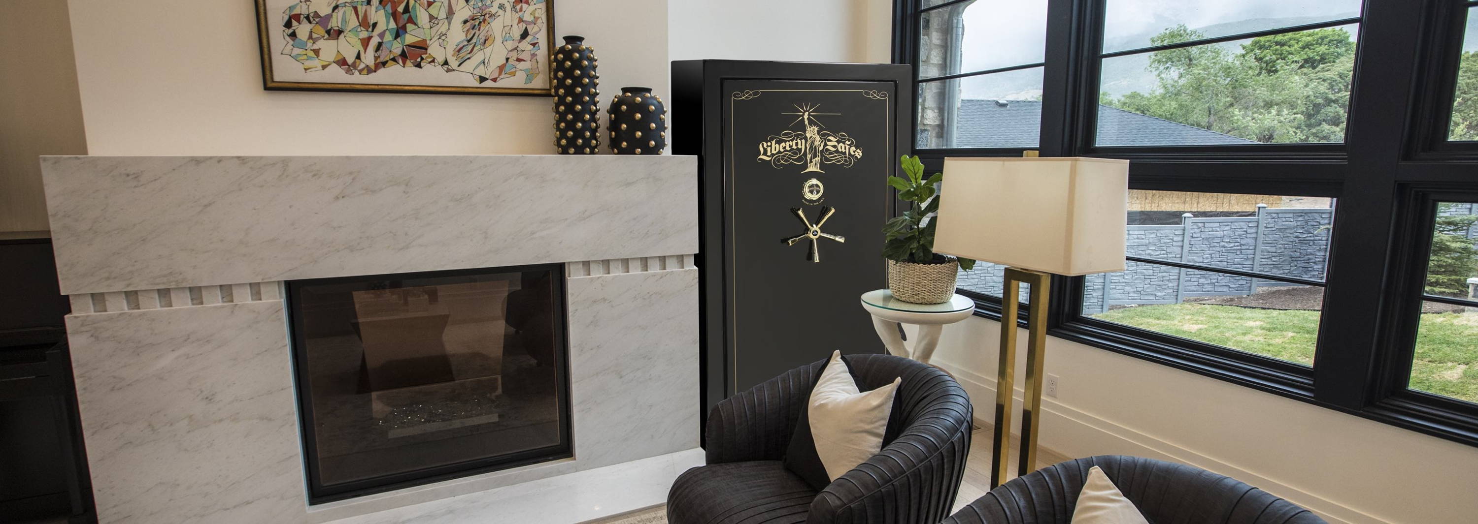 Lincoln Gun Safe in Living Room