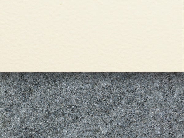 Textured White / Gray Fabric / Black Chrome Hardware