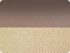 Champagne Feathered Edge / Beige Velour / Black Chrome Hardware