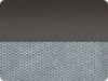 Gray Charcoal Feathered Edge / Silver Velour / Black Chrome Hardware